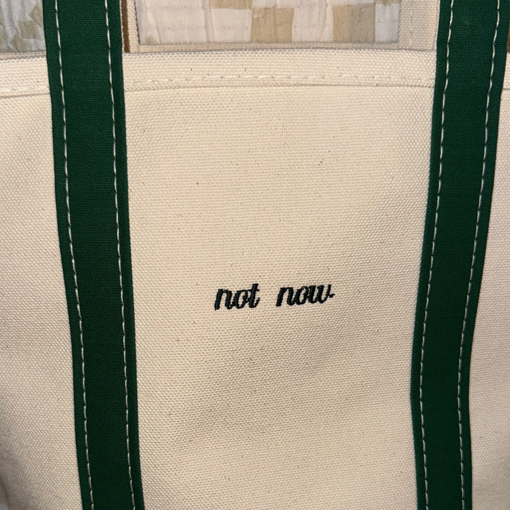 NWOT LL Bean Canvas Boat and Tote - Picture 2 of 5